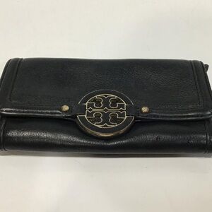Women’s Tory Burch Chic Black Leather Wallet